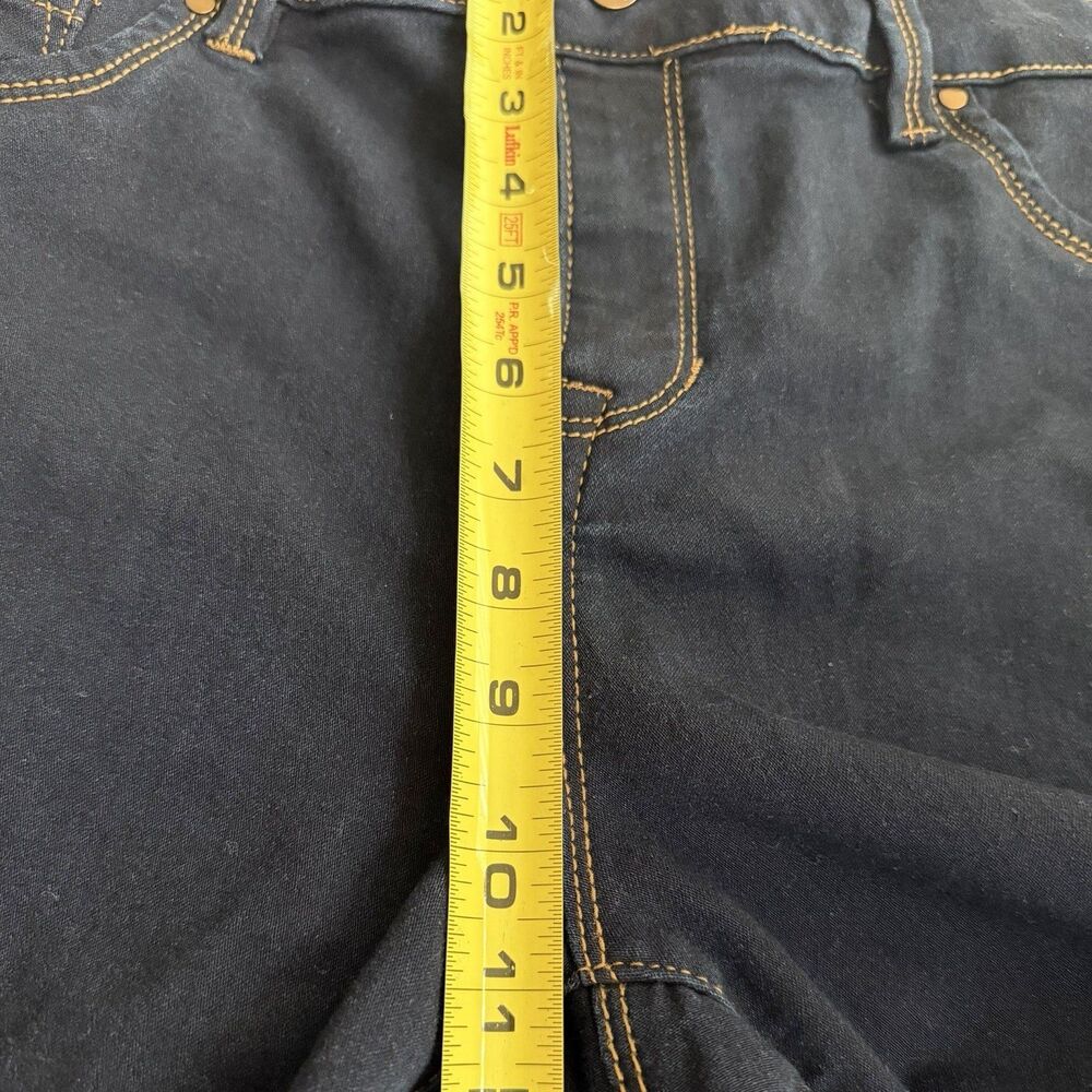 d. Jeans Skinny 16 High Rise Stretch Blue Cotton Blend Dark Wash Solid Women - Picture 8 of 10